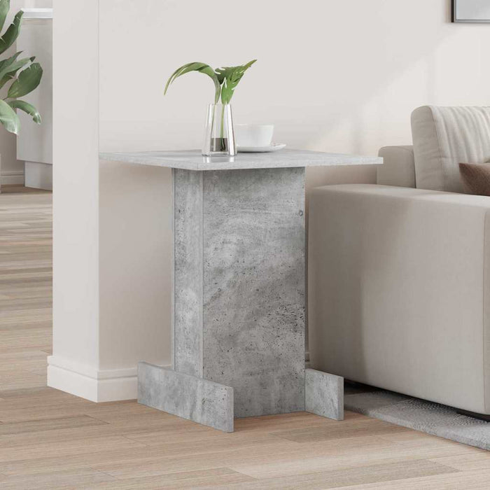 Masă laterală Gri din beton 44,5 x 45 x 55 cm Lemn compozit - WALTI WALTI