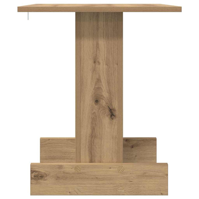 Masă laterală Stejar Artizanal 44,5 x 45 x 55 cm Lemn compozit - WALTI WALTI