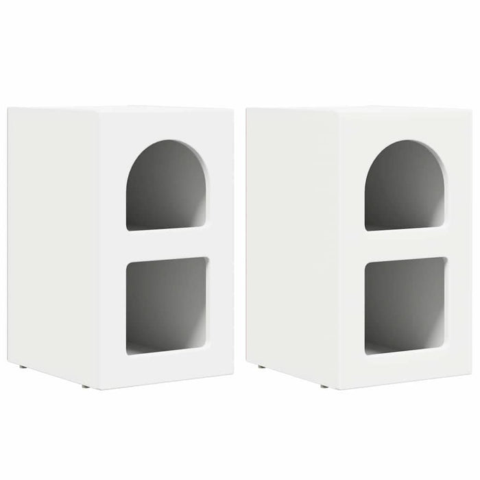 Noptieră 2 pcs Alb 29.5 x 35 x 50 cm Lemn compozit - WALTI WALTI