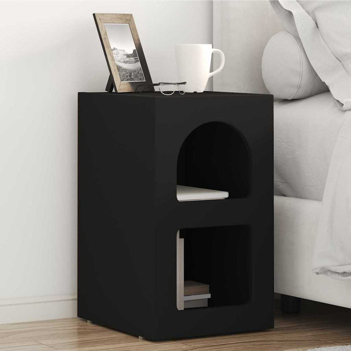 Noptieră Negru 29.5 x 35 x 50 cm Lemn compozit - WALTI WALTI