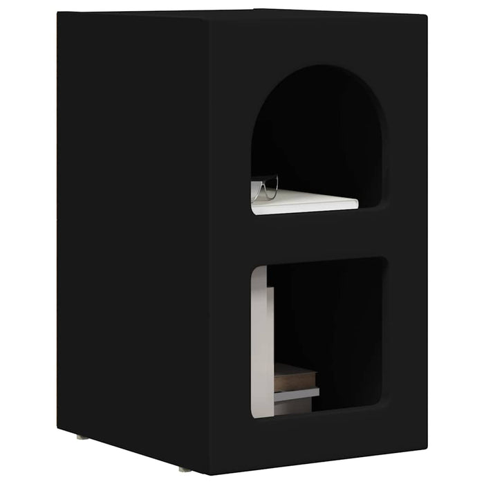 Noptieră Negru 29.5 x 35 x 50 cm Lemn compozit - WALTI WALTI
