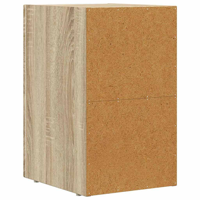 Noptieră 2 pcs Stejar Sonoma 29.5 x 35 x 50 cm Lemn compozit - WALTI WALTI