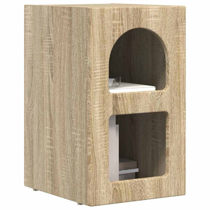 Noptieră 2 pcs Stejar Sonoma 29.5 x 35 x 50 cm Lemn compozit - WALTI WALTI