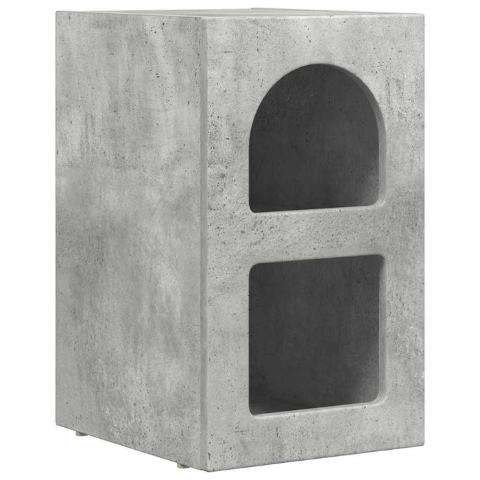 Noptieră Gri din beton 29.5 x 35 x 50 cm Lemn compozit - WALTI WALTI