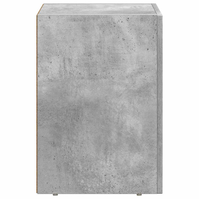 Noptieră Gri din beton 29.5 x 35 x 50 cm Lemn compozit - WALTI WALTI