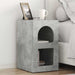 Noptieră 2 pcs Gri din beton 29.5 x 35 x 50 cm Lemn compozit - WALTI WALTI