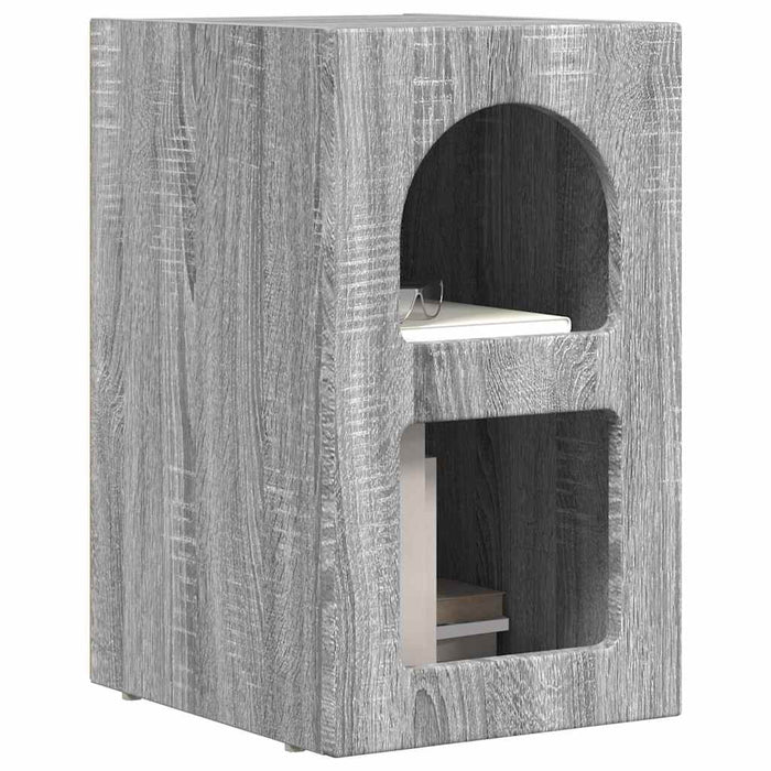 Noptieră Gri Sonoma 29,5 x 33,5 x 50 cm Lemn compozit - WALTI WALTI