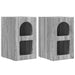 Noptieră 2 pcs Gri Sonoma 29.5 x 35 x 50 cm Lemn compozit - WALTI WALTI
