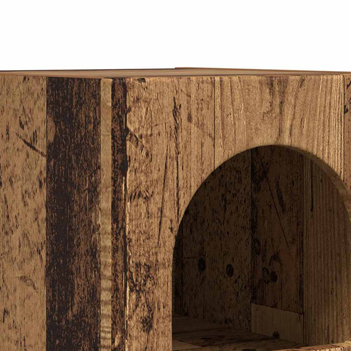 Noptieră 2 pcs Lemn vechi 29.5 x 35 x 50 cm Lemn compozit - WALTI WALTI