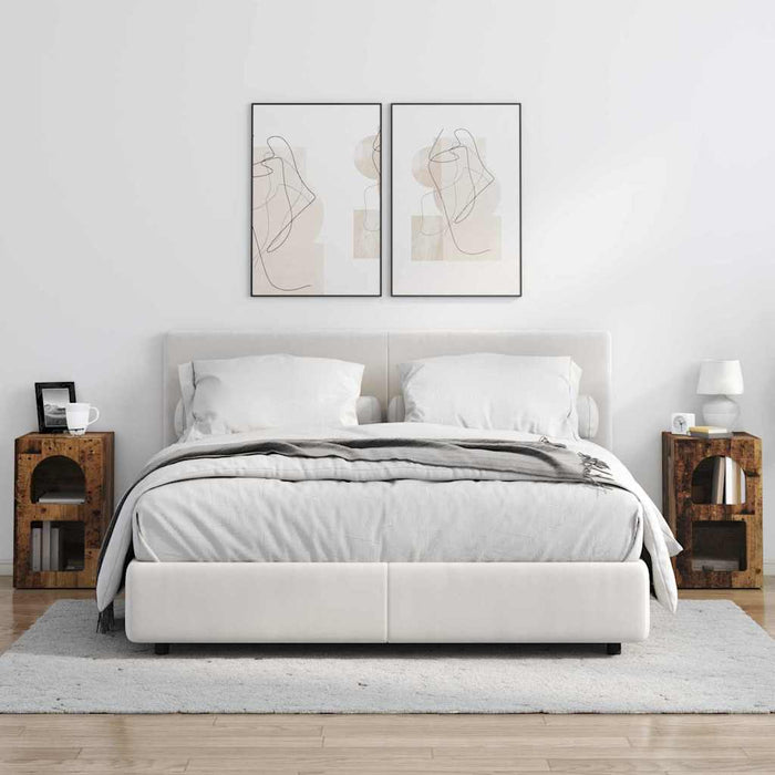 Noptieră 2 pcs Lemn vechi 29.5 x 35 x 50 cm Lemn compozit - WALTI WALTI