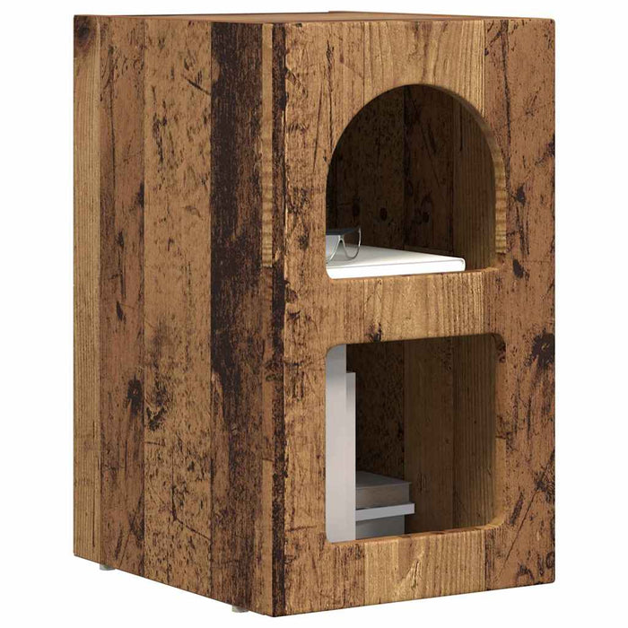 Noptieră 2 pcs Lemn vechi 29.5 x 35 x 50 cm Lemn compozit - WALTI WALTI