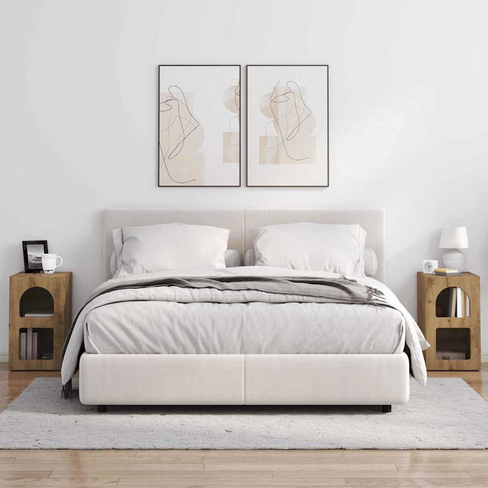 Noptieră 2 pcs Stejar Artizanal 29.5 x 35 x 50 cm Lemn compozit - WALTI WALTI