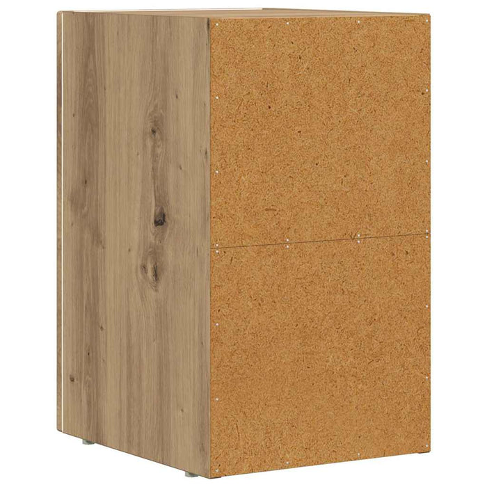 Noptieră 2 pcs Stejar Artizanal 29.5 x 35 x 50 cm Lemn compozit - WALTI WALTI