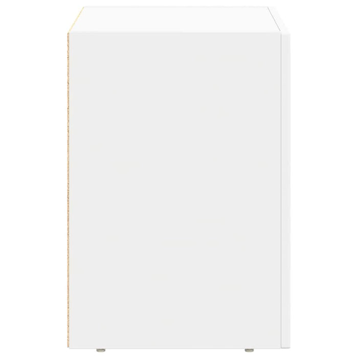 Noptieră 2 pcs Alb 40 x 35 x 50 cm Lemn compozit - WALTI WALTI