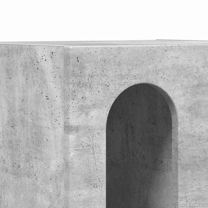 Noptieră Gri din beton 40 x 35 x 50 cm Lemn compozit - WALTI WALTI