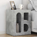 Noptieră Gri din beton 40 x 35 x 50 cm Lemn compozit - WALTI WALTI
