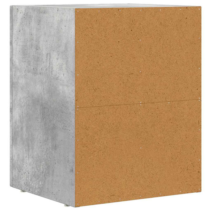 Noptieră Gri din beton 40 x 35 x 50 cm Lemn compozit - WALTI WALTI