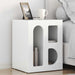 Noptieră 2 pcs Alb lucios 40 x 35 x 50 cm Lemn compozit - WALTI WALTI