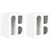 Noptieră 2 pcs Alb lucios 40 x 35 x 50 cm Lemn compozit - WALTI WALTI