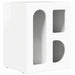 Noptieră 2 pcs Alb lucios 40 x 35 x 50 cm Lemn compozit - WALTI WALTI