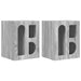 Noptieră 2 pcs Gri Sonoma 40 x 35 x 50 cm Lemn compozit - WALTI WALTI