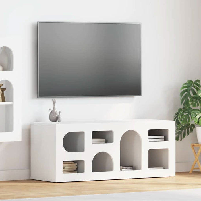 Cabinet TV Alb 100 x 35 x 40 cm Lemn compozit - WALTI WALTI