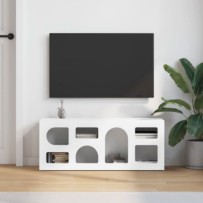 Cabinet TV Alb 100 x 35 x 40 cm Lemn compozit - WALTI WALTI