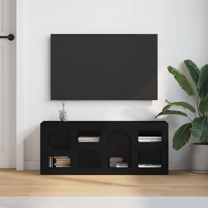 Cabinet TV Negru 100 x 35 x 40 cm Lemn compozit - WALTI WALTI