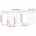 Cabinet TV Negru 100 x 35 x 40 cm Lemn compozit - WALTI WALTI