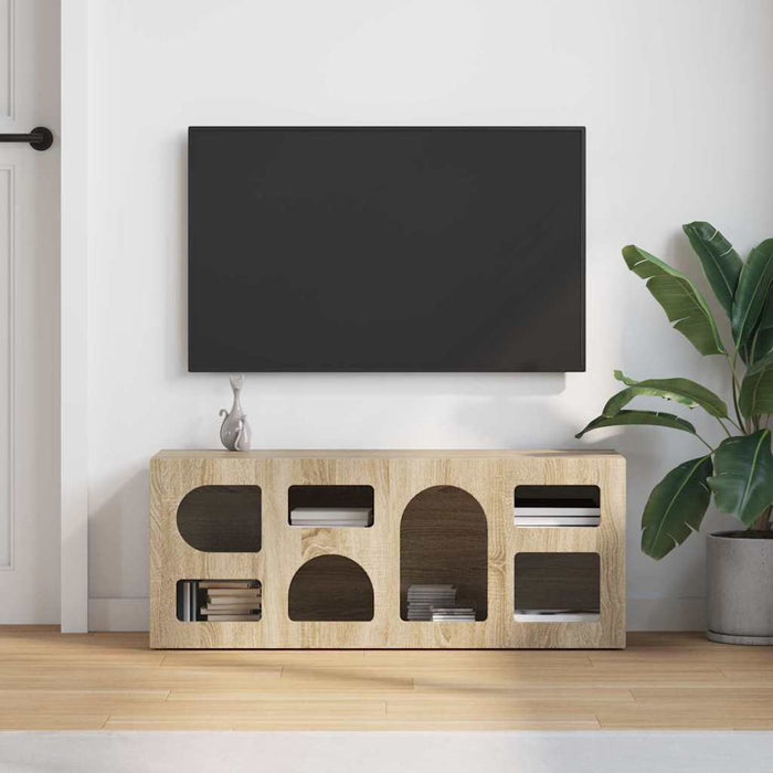 Cabinet TV Stejar Sonoma 100 x 35 x 40 cm Lemn compozit - WALTI WALTI