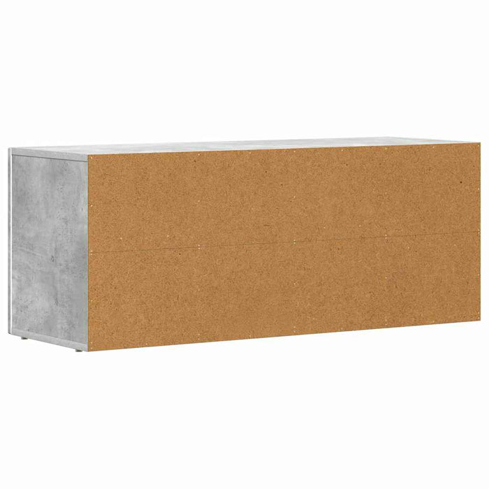 Cabinet TV Gri din beton 100 x 35 x 40 cm Lemn compozit - WALTI WALTI