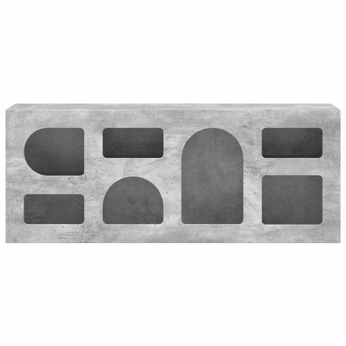Cabinet TV Gri din beton 100 x 35 x 40 cm Lemn compozit - WALTI WALTI