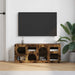Cabinet TV Stejar fumuriu 100 x 35 x 40 cm Lemn compozit - WALTI WALTI