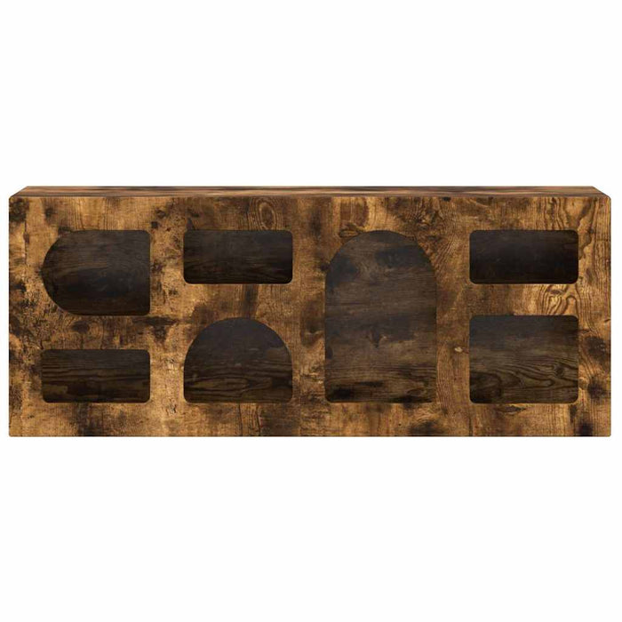 Cabinet TV Stejar fumuriu 100 x 35 x 40 cm Lemn compozit - WALTI WALTI