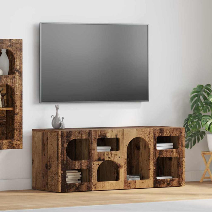 Cabinet TV Lemn vechi 100 x 35 x 40 cm Lemn compozit - WALTI WALTI