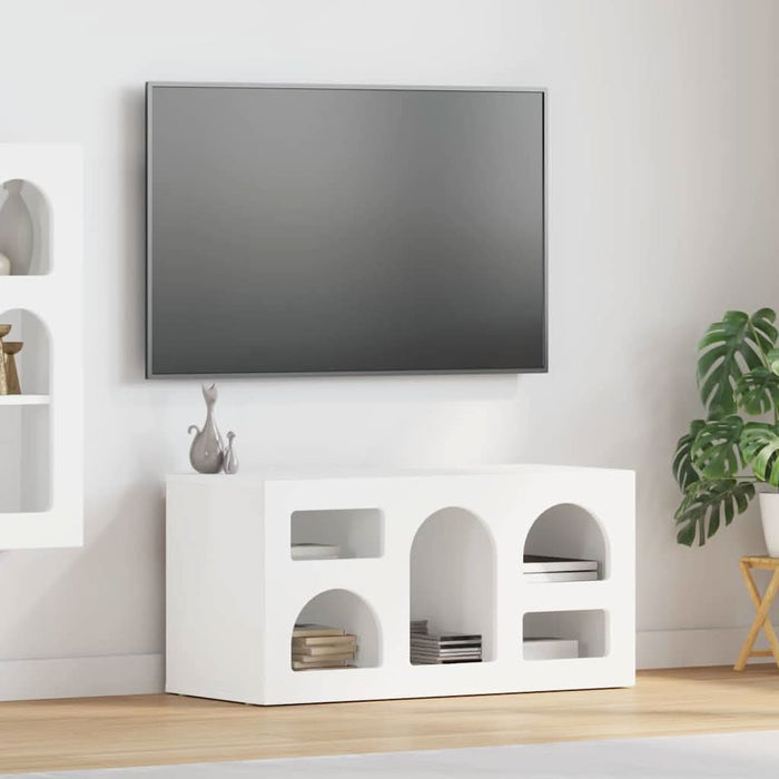 Cabinet TV Alb 80 x 35 x 40 cm Lemn compozit - WALTI WALTI