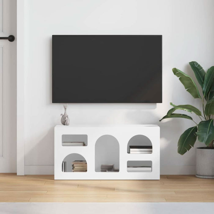 Cabinet TV Alb 80 x 35 x 40 cm Lemn compozit - WALTI WALTI