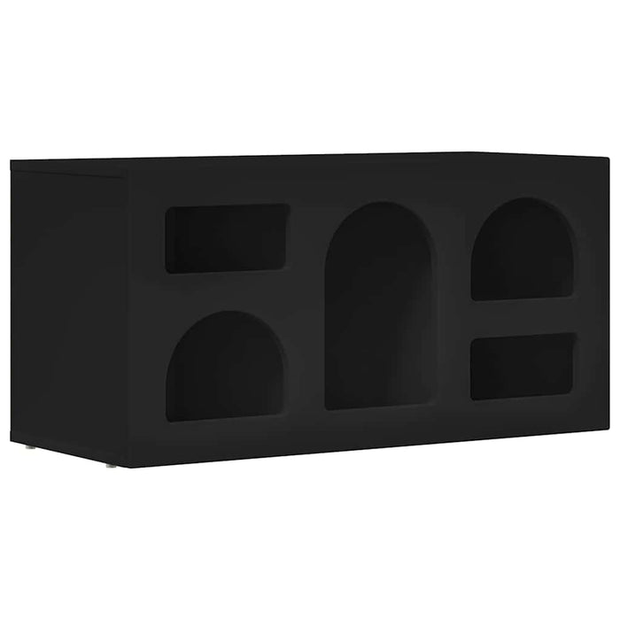 Cabinet TV Negru 80 x 35 x 40 cm Lemn compozit - WALTI WALTI