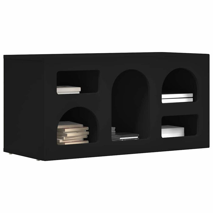 Cabinet TV Negru 80 x 35 x 40 cm Lemn compozit - WALTI WALTI
