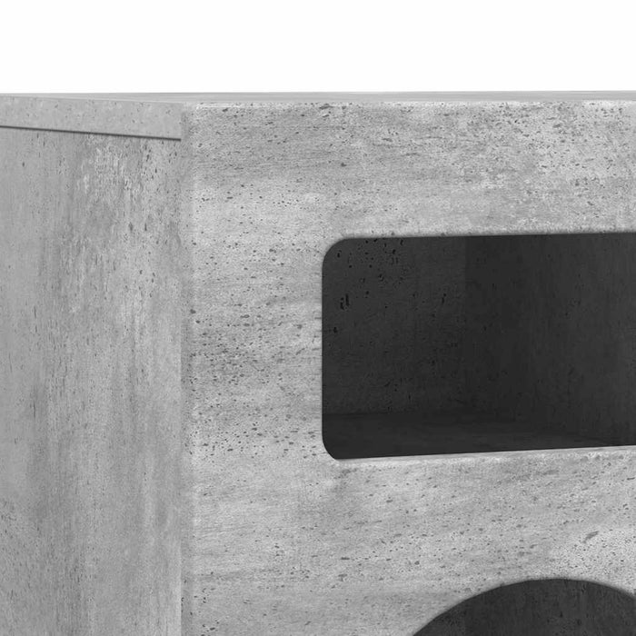 Cabinet TV Gri din beton 80 x 35 x 40 cm Lemn compozit - WALTI WALTI