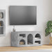 Cabinet TV Gri din beton 80 x 35 x 40 cm Lemn compozit - WALTI WALTI