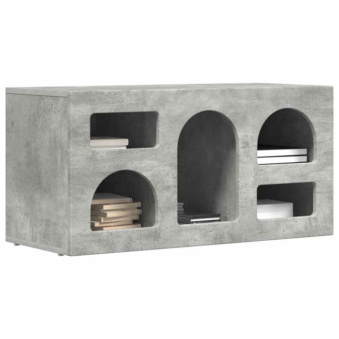 Cabinet TV Gri din beton 80 x 35 x 40 cm Lemn compozit - WALTI WALTI