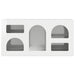 Cabinet TV Alb lucios 80 x 35 x 40 cm Lemn compozit - WALTI WALTI
