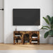Cabinet TV Stejar fumuriu 80 x 35 x 40 cm Lemn compozit - WALTI WALTI
