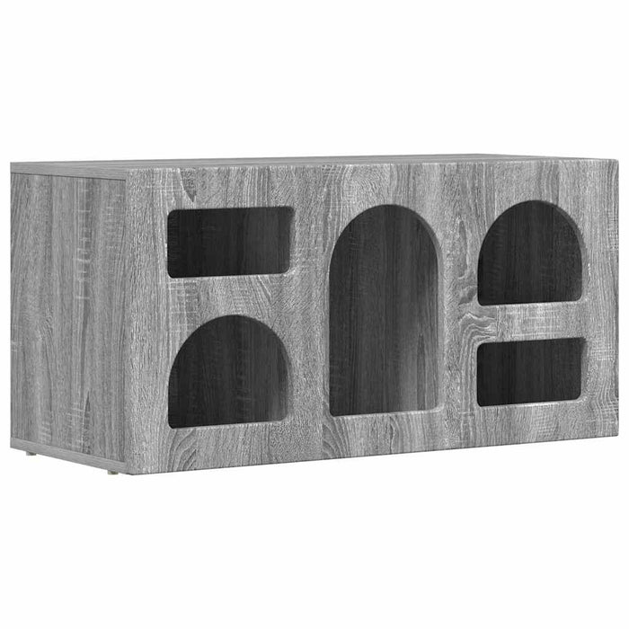 Cabinet TV Gri Sonoma 80 x 35 x 40 cm Lemn compozit - WALTI WALTI