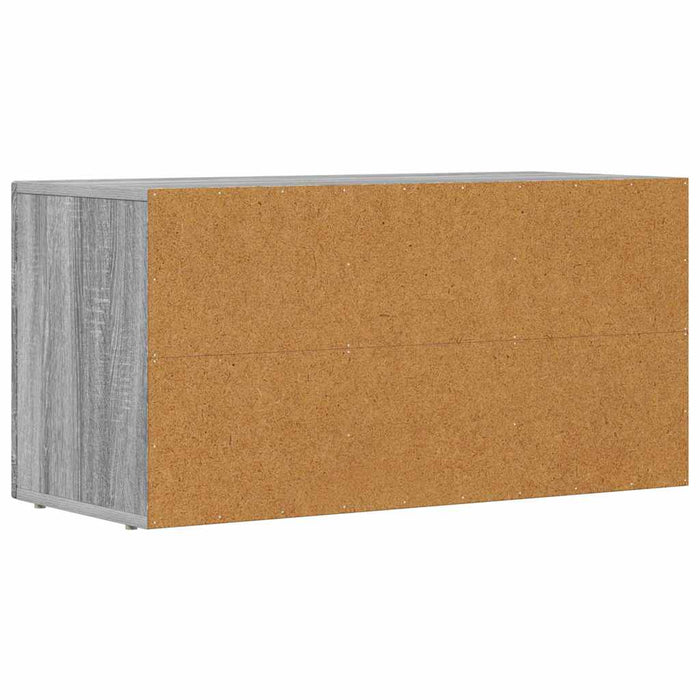 Cabinet TV Gri Sonoma 80 x 35 x 40 cm Lemn compozit - WALTI WALTI