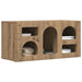 Cabinet TV Stejar Artizanal 80 x 35 x 40 cm Lemn compozit - WALTI WALTI