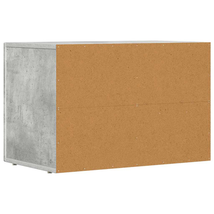 Cabinet TV Gri din beton 60 x 35 x 40 cm Lemn compozit - WALTI WALTI