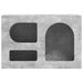 Cabinet TV Gri din beton 60 x 35 x 40 cm Lemn compozit - WALTI WALTI
