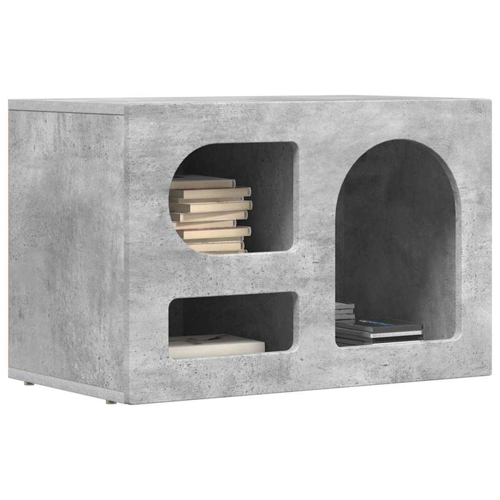 Cabinet TV Gri din beton 60 x 35 x 40 cm Lemn compozit - WALTI WALTI